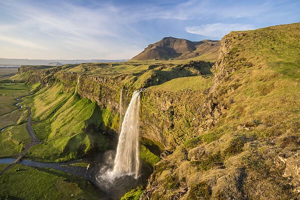Seljalandsfoss waterfall, Southern Iceland, Iceland