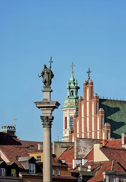Sigismunds Column, Castle Square, Warsaw, Masovian Voivodeship, Poland