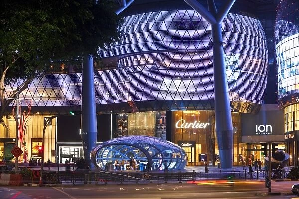 Singapore, Singapore, Orchard Road. ION Orchard Mall, in the shopping district of Orchard Road