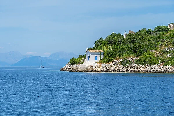 Small Chapel, Ithaca Island, Ionian Islands, Greek Islands, Greece