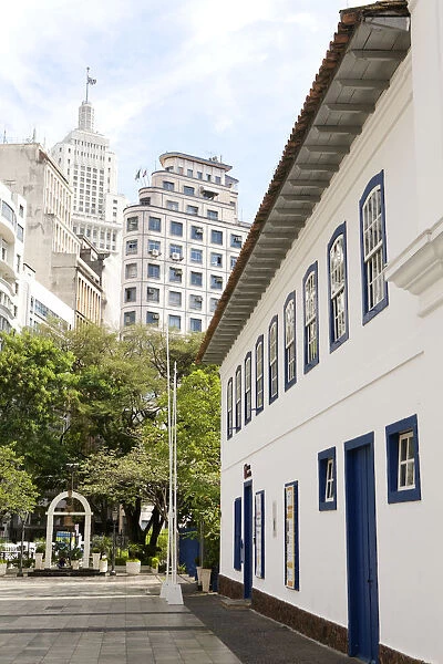 South America, Brazil, Sao Paulo; The Pateo do Colegio and Anchieta Museum in the
