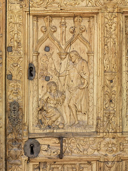 Spain, Castile and Leon, Leon, Santa Maria de Leon Cathedral, detail