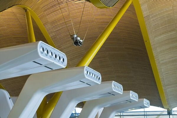 Spain, Madrid, Adolfo Suarez Madrid-Barajas Airport, international terminal architectural