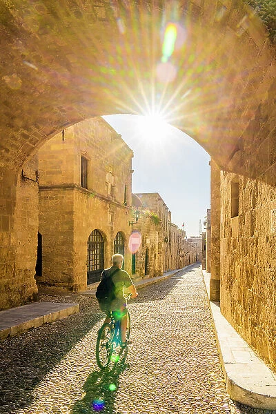 The Street of the Knights of Rhodes, in the Medieval City of Rhodes, UNESCO, Rhodes, Dodecanese Islands, Greece