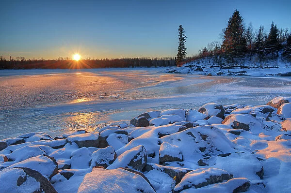 Sturgeon Rapids at Nutimik Lake Whiteshell Provincial Park, Manitoba, Canada