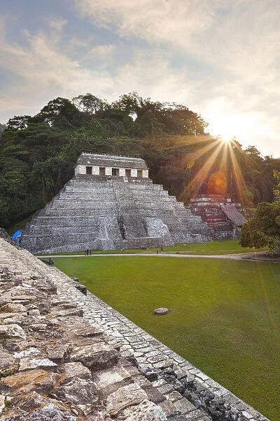 Temple of the Inscriptions; Palenque archeological site; Palenque National Park; Chiapas