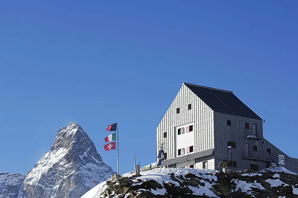 Theodul Chalet, Rifugio Theodulo, Matterhorn, Zermatt, Valais, Switzerland
