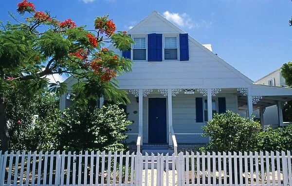 Traditional clapboard house in Harbour Island