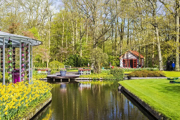 Tulips and flowers at Keukenhof gardens, Lisse, Netherlands