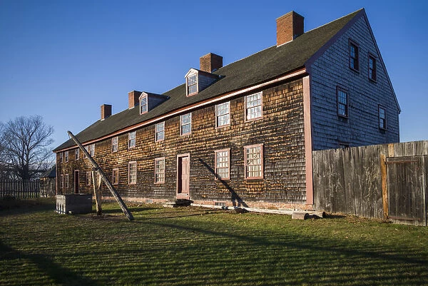USA, Maine, Augusta, Old Fort Western, oldest wooden fort in the USA