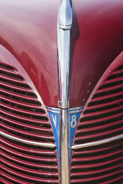 USA, Massachusetts, Gloucester, Antique Car Show, 1940s-era Ford V8