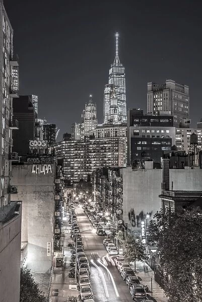 USA, New York, Manhattan, Lower Manhattan, Chinatown, Henry Street, Freedom Tower