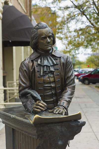USA, South Dakota, Rapid City, City of Presidents sculptures, President Thomas Jefferson