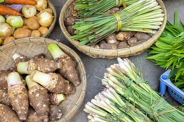 Vegetables for sale at Hoi An market, Quang Nam Province, Vietnam