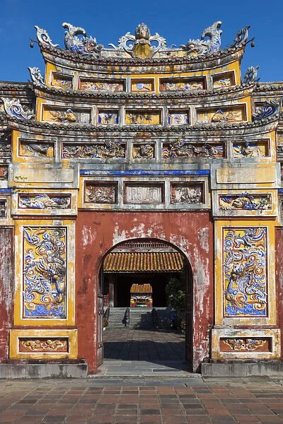 Vietnam, Hue, Hue Imperial City, To Mieu Temple Complex, exterior