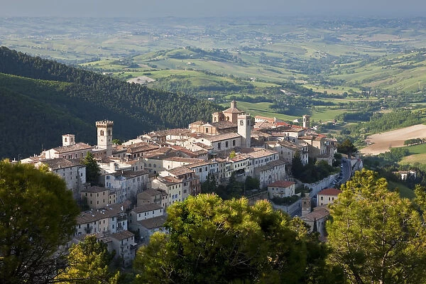 view of Arcevia, Marche, Italy