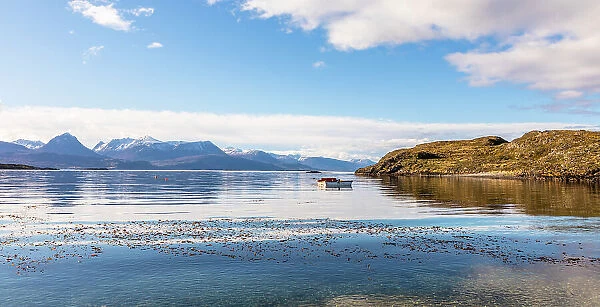 View of Beagle Channel from Tierra del Fuego Island, Ushuaia, Tierra del Fuego, Argentina