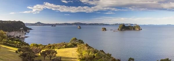 View of Cathedral Cove Marine Reserve (Te Whanganui-A-Hei), Coromandel Peninsula