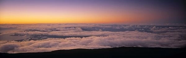 View over clouds at Dawn