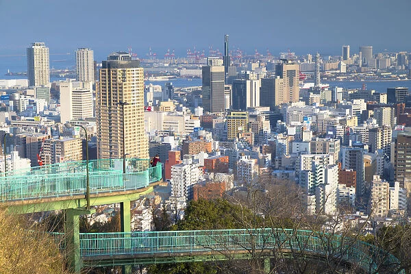 View of Kobe skyline, Kobe, Kansai, Japan