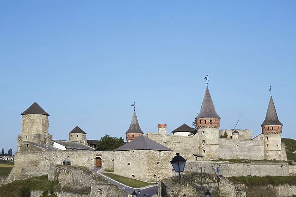 View of Old Castle, Kamyanets-Podilsky, Podillya, Ukraine