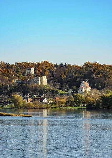 View over Vistula River towards Kazimierz Dolny, Lublin Voivodeship, Poland