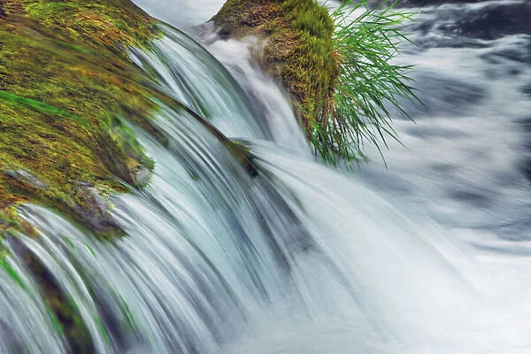 Waterfall in brook - Croatia, Lika-Senj, Plitvice Lakes - Plitvice Lakes National Park
