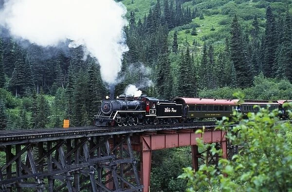 White Pass steam train commemorating the Ton of Gold