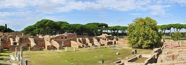 The wrestling school of the Neptun baths of the roman city of Ostia Antica, the ancient