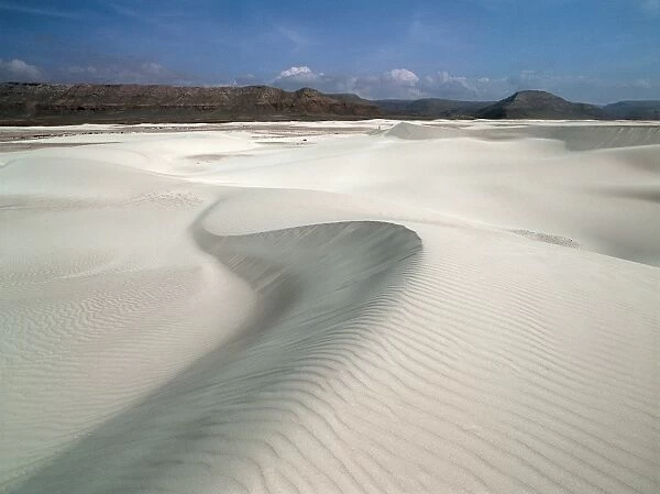 The Zaheg Dunes near the southern shores of Socotra Island