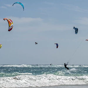 africa, Cape Verde, Sal. Kitesurfing