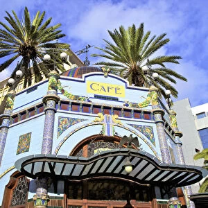 Art Deco Cafe in San Telmo Park, Triana District, Las Palmas de Gran Canaria, Gran