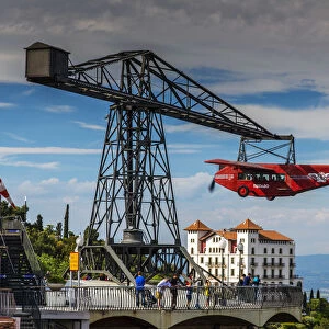Avio Airplane Ride, Tibidabo amusement park, Barcelona, Catalonia, Spain