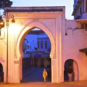 Bab El Fahs at Dusk, Grand Socco, Tangier, Morocco, North Africa
