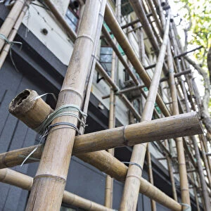 Bamboo scaffolding, French Concession, Shanghai, China
