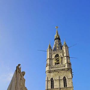 The Belfry Tower in Ghent, Flanders, Belgium