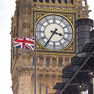 Big Ben (clock tower), Houses of Parliament and Portcullis House, London, England, UK