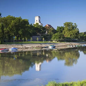 Bishops Palace and Raba River, Gyor, Western Transdanubia, Hungary
