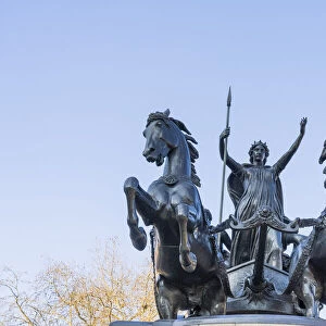 Boadicea and Her Daughters statue, Westminster, London, England, UK