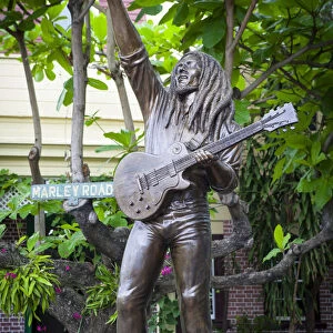 Bob Marley Statue, Bob Marley Museum, Kingston, St. Andrew Parish, Jamaica, Caribbean