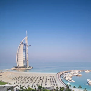 Burj al Arab, from the Jumeirah Beach Hotel, Dubai, UAE