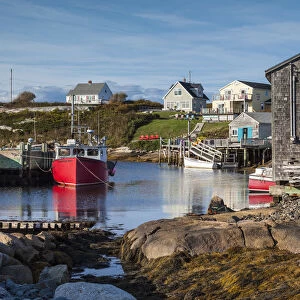 Canada, Nova Scotia, Peggys Cove, fishing village on the Atlantic Coast