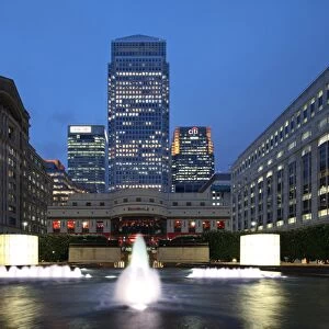 One Canada Square in London Canary Wharf is the second tallest building in the United Kingdom