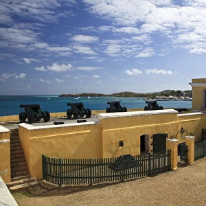 Caribbean, US Virgin Islands, St. Croix, Christiansted, Old town, Fort Christiansvaern