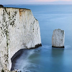 Chalk Cliffs and Sea Stack at South Haven Point, near Old Harry Rocks, Ballard Down