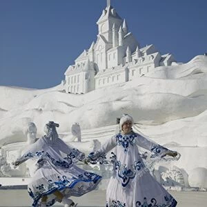 China, Heilongjiang, Harbin, Ice and Snow Festival, Ice Skating Show