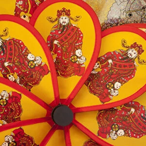China, Hong Kong, Stanley Market, Detail of Fans
