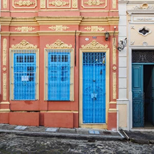 Colourful streets of Carmo, Historic Centre, Salvador, State of Bahia, Brazil