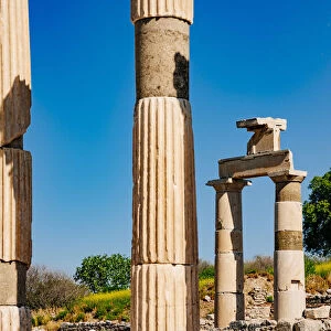 Column ruins of ancient Ephesus, Selcuk, Izmir Province, Turkey