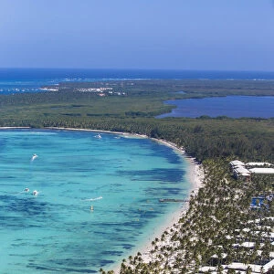Dominican Republic, Punta Cana, View of Bavaro beach